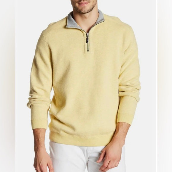 Tommy Bahama Other - Tommy Bahama Sweatshirt Men's Extra Large Gray Reversible Half-Zip Flip Side